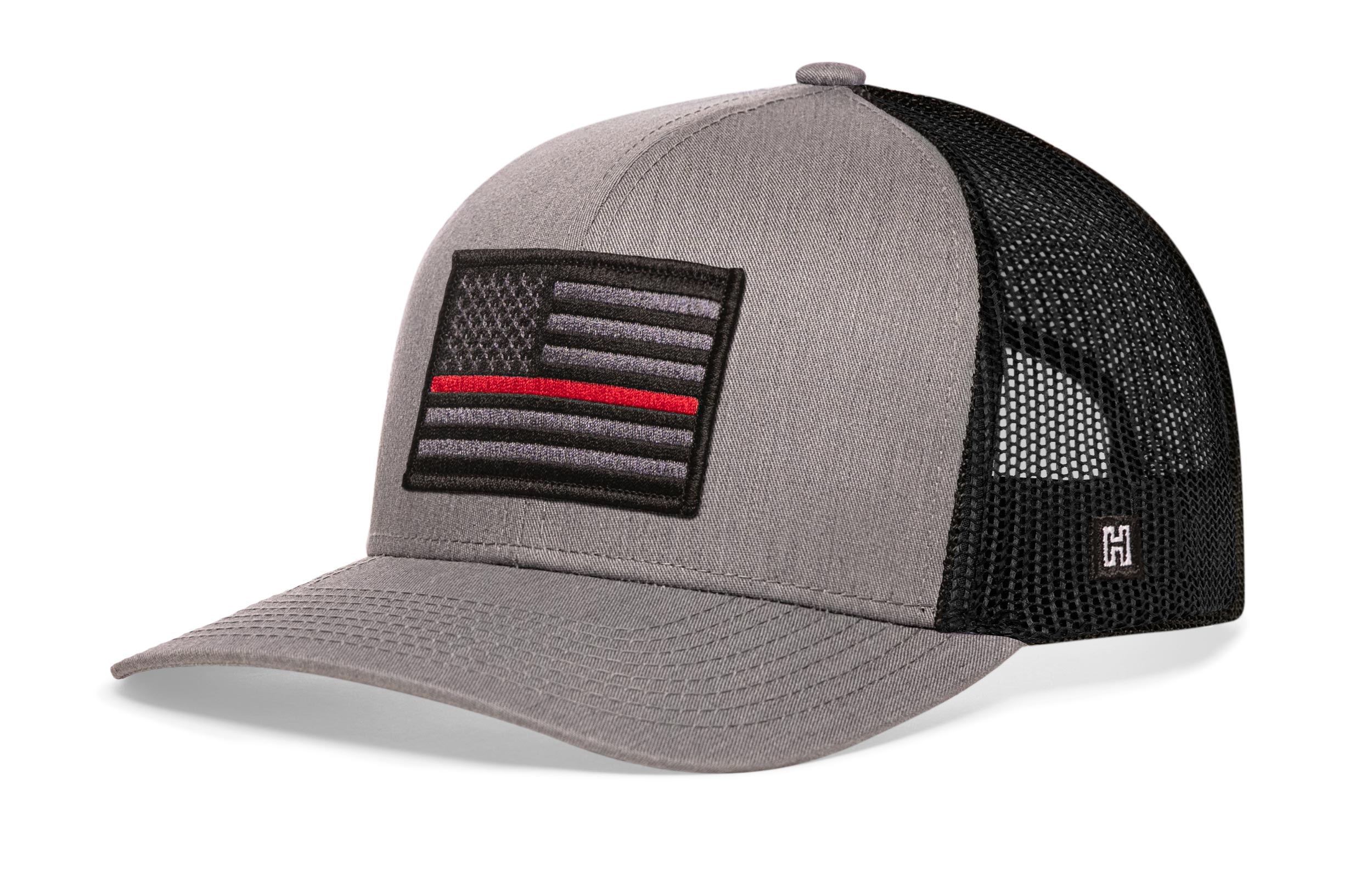 Thin Red Line Trucker Hat  |  Fire Tactical Snapback