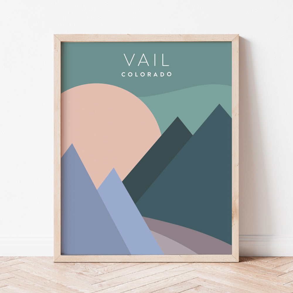 Vail, Colorado Minimalist Wall Art
