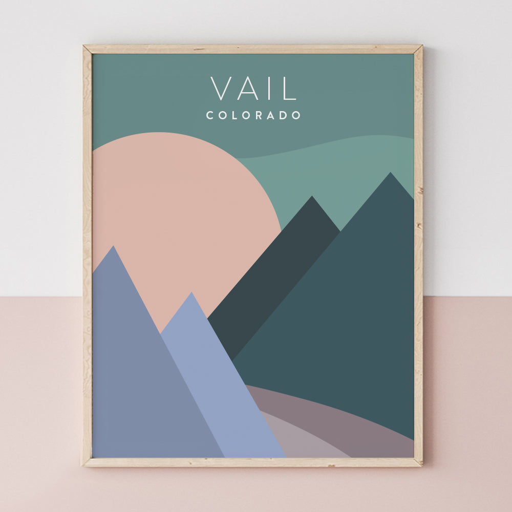 Vail, Colorado Minimalist Wall Art