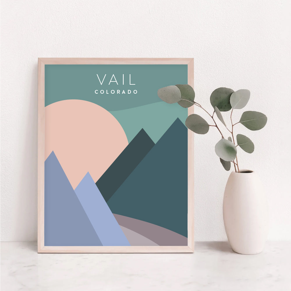 Vail, Colorado Minimalist Wall Art