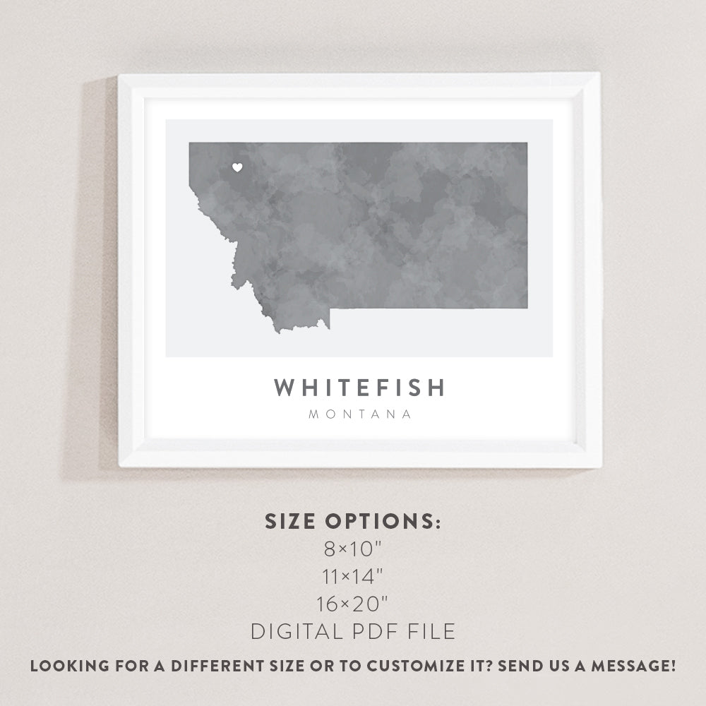 Whitefish, Montana Map
